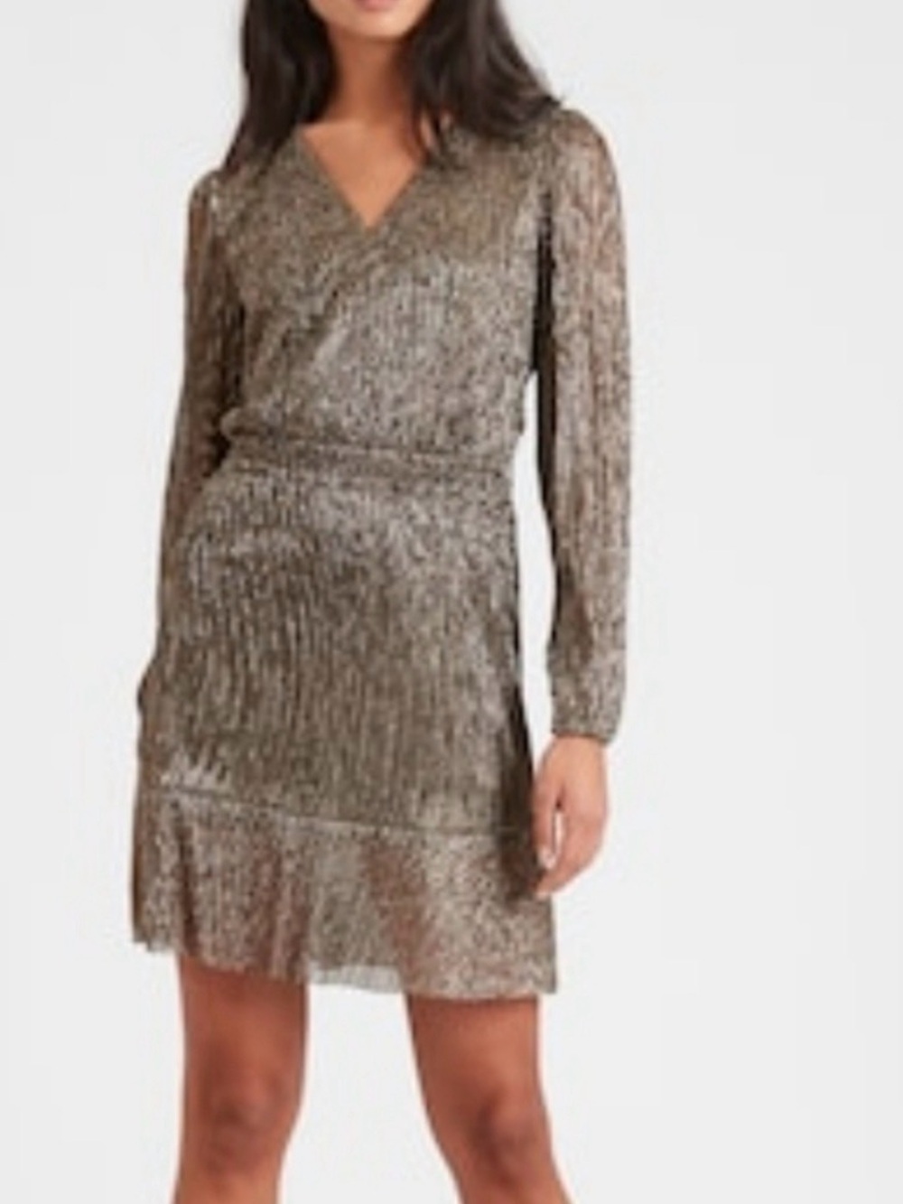 Banana republic metallic dress